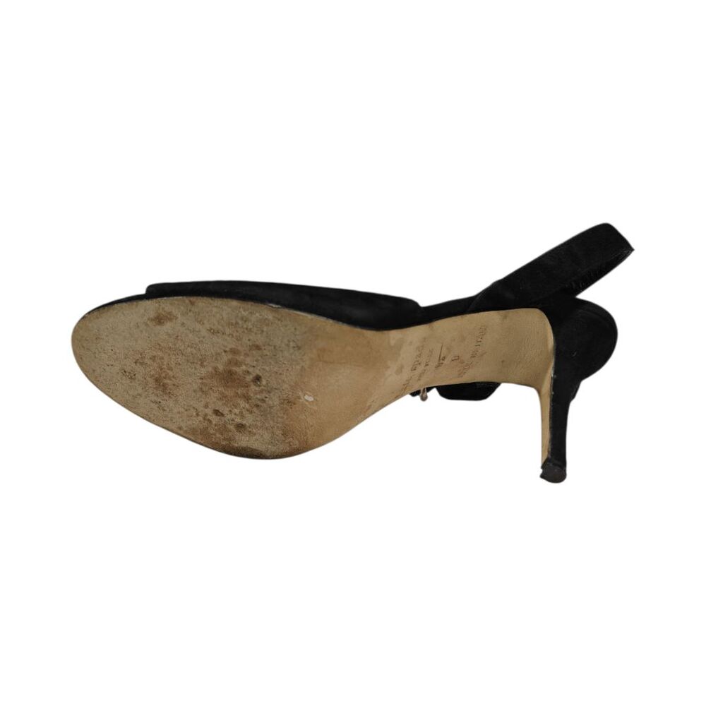 KATE SPADE Coup Black Suede Open Toe Ankle Strap Sandal Size 9.5B - Picture 7 of 7